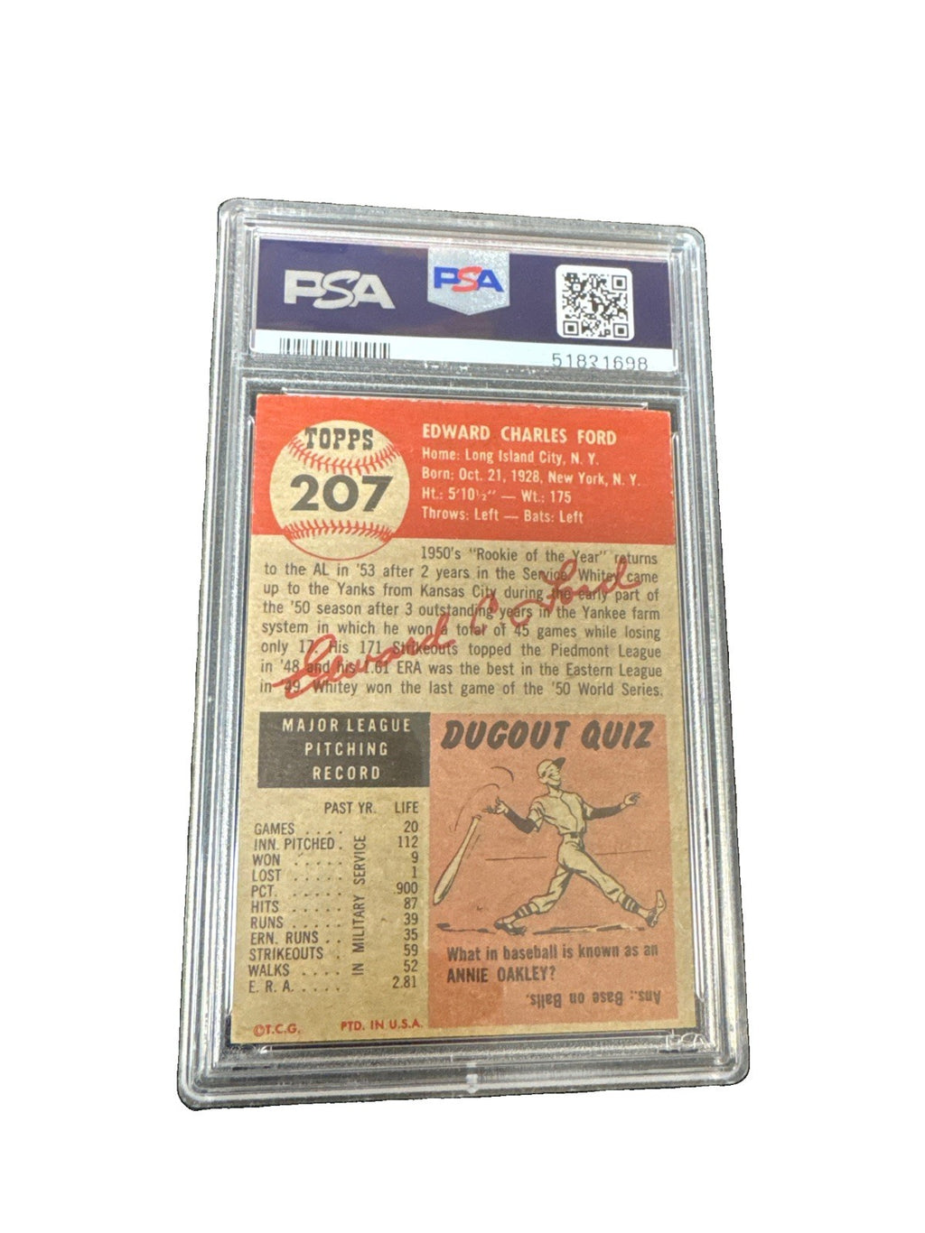 1953 Topps - Whitey Ford #207