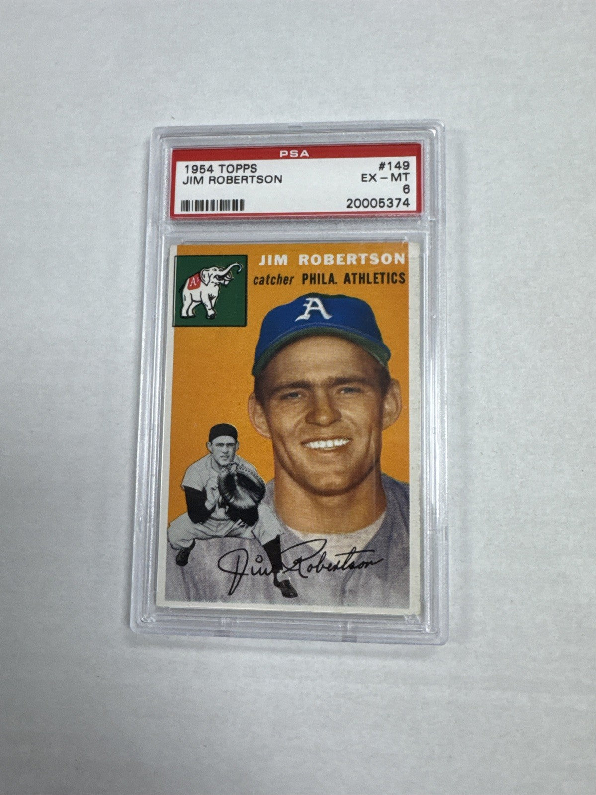 1954 Topps - Jim Robertson #149 (RC) PSA 6