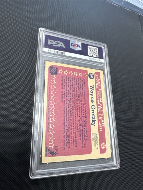 1984-85 O-Pee-Chee - All Star Wayne Gretzky #208 PSA 8