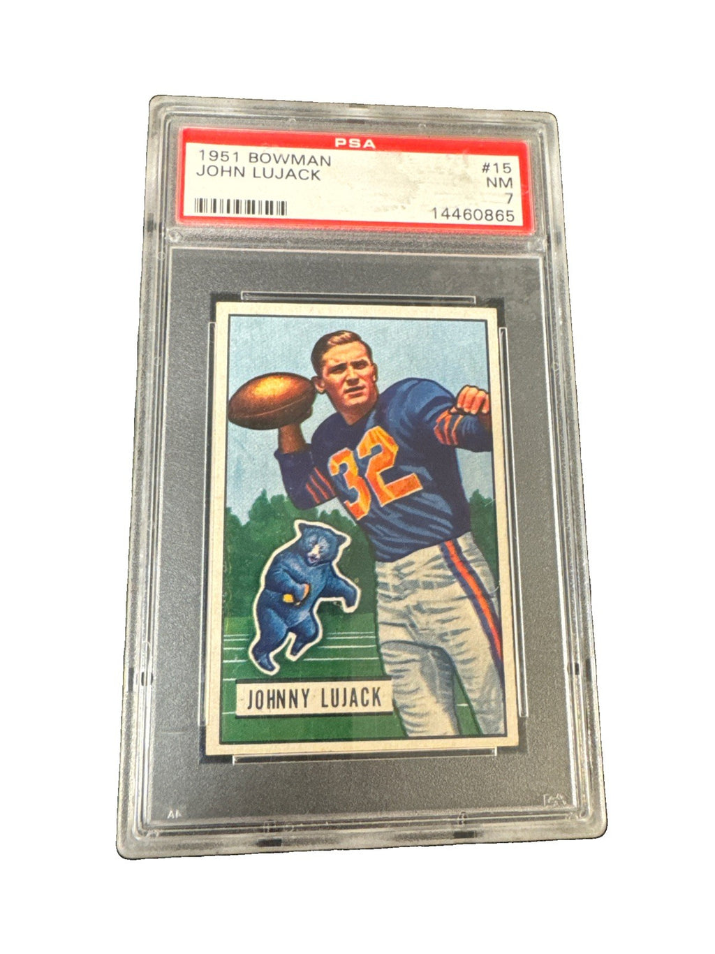 1951 Bowman - Johnny Lujack #15 PSA 7