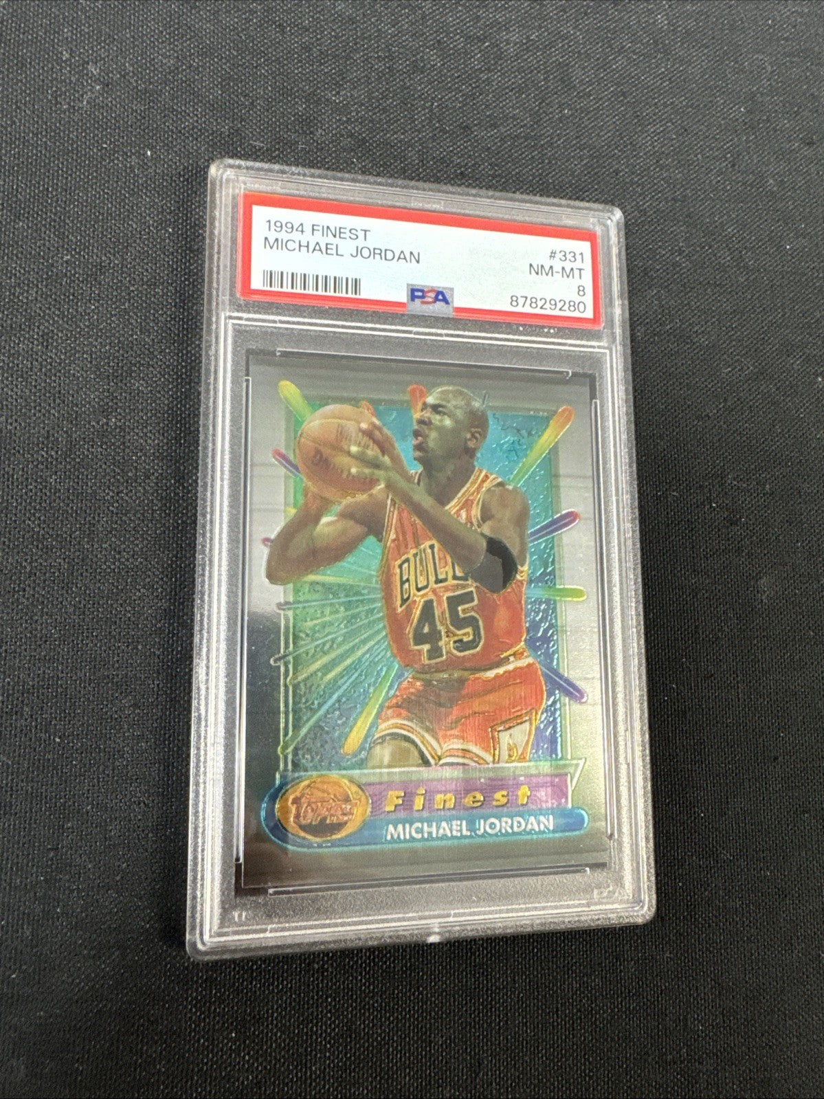 1994-95 Topps Finest - Michael Jordan #331 PSA 8