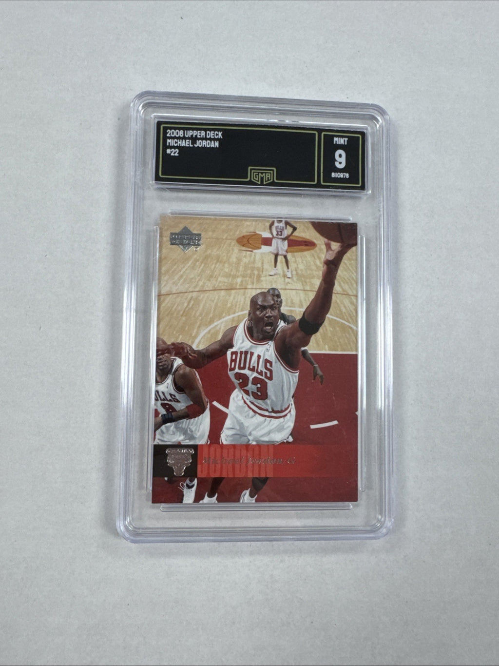 2008 upper deck michael jordan #22 GMA 9