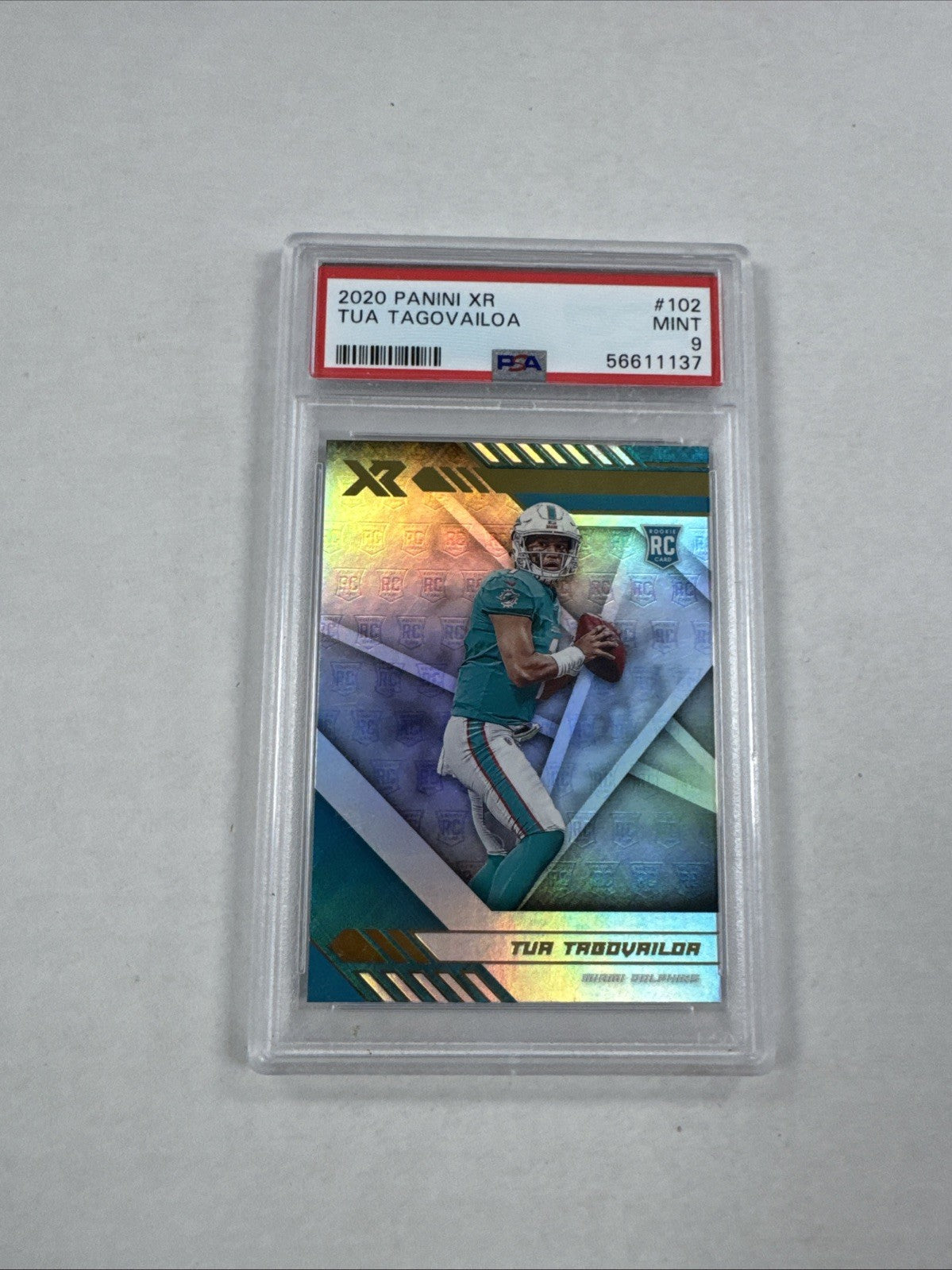 2020 Panini XR - Rookie Tua Tagovailoa #102 (RC) PSA 9
