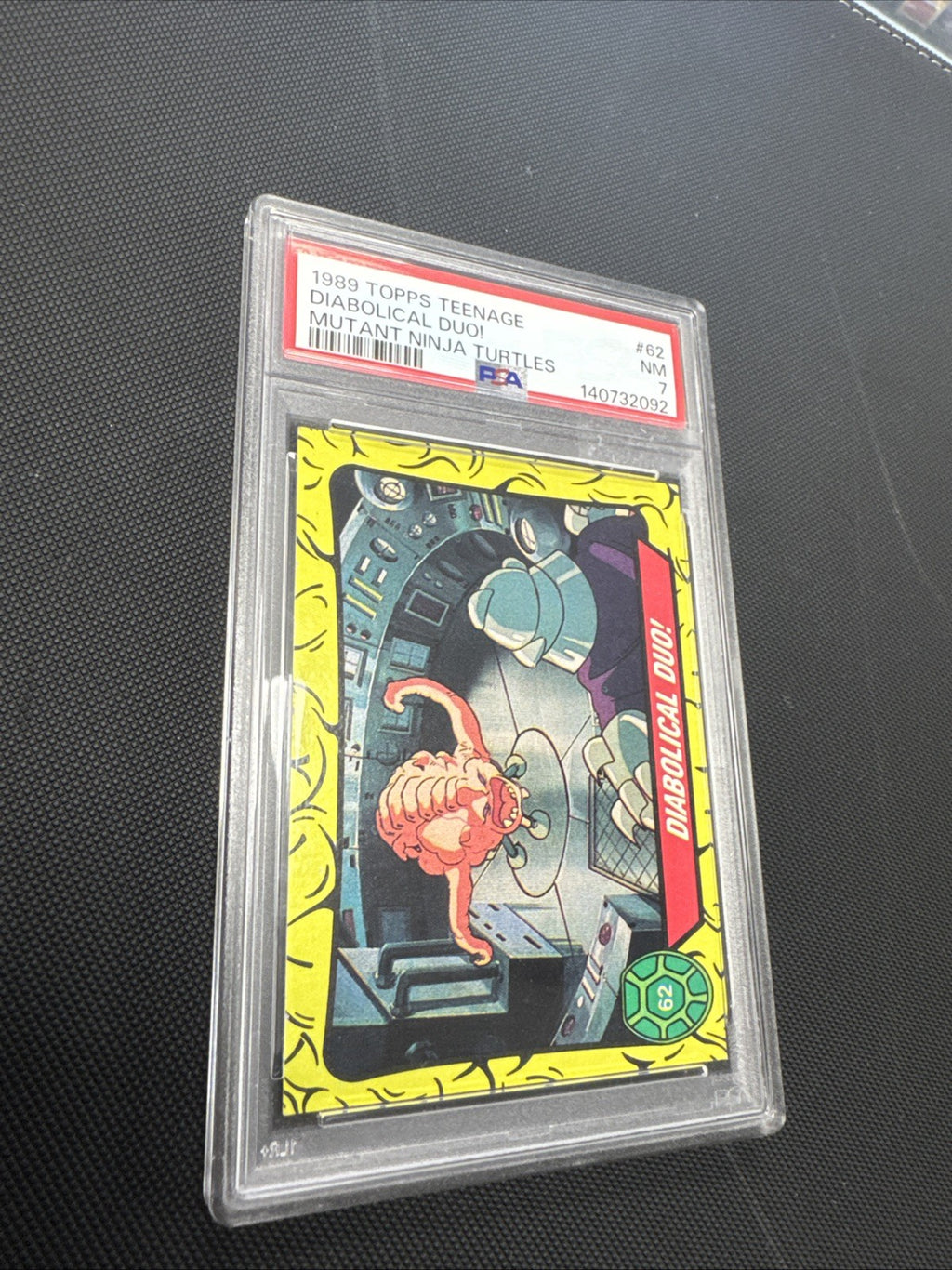 1989 Topps Teenage Diabolical Duo Mutant Ninja Turtles #62 PSA 7