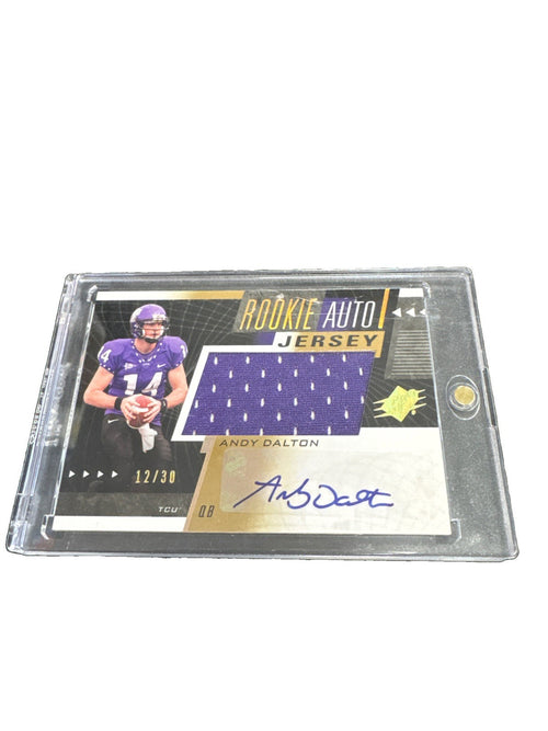 2011 Andy Dalton (RC) TCU Patch Auto /30