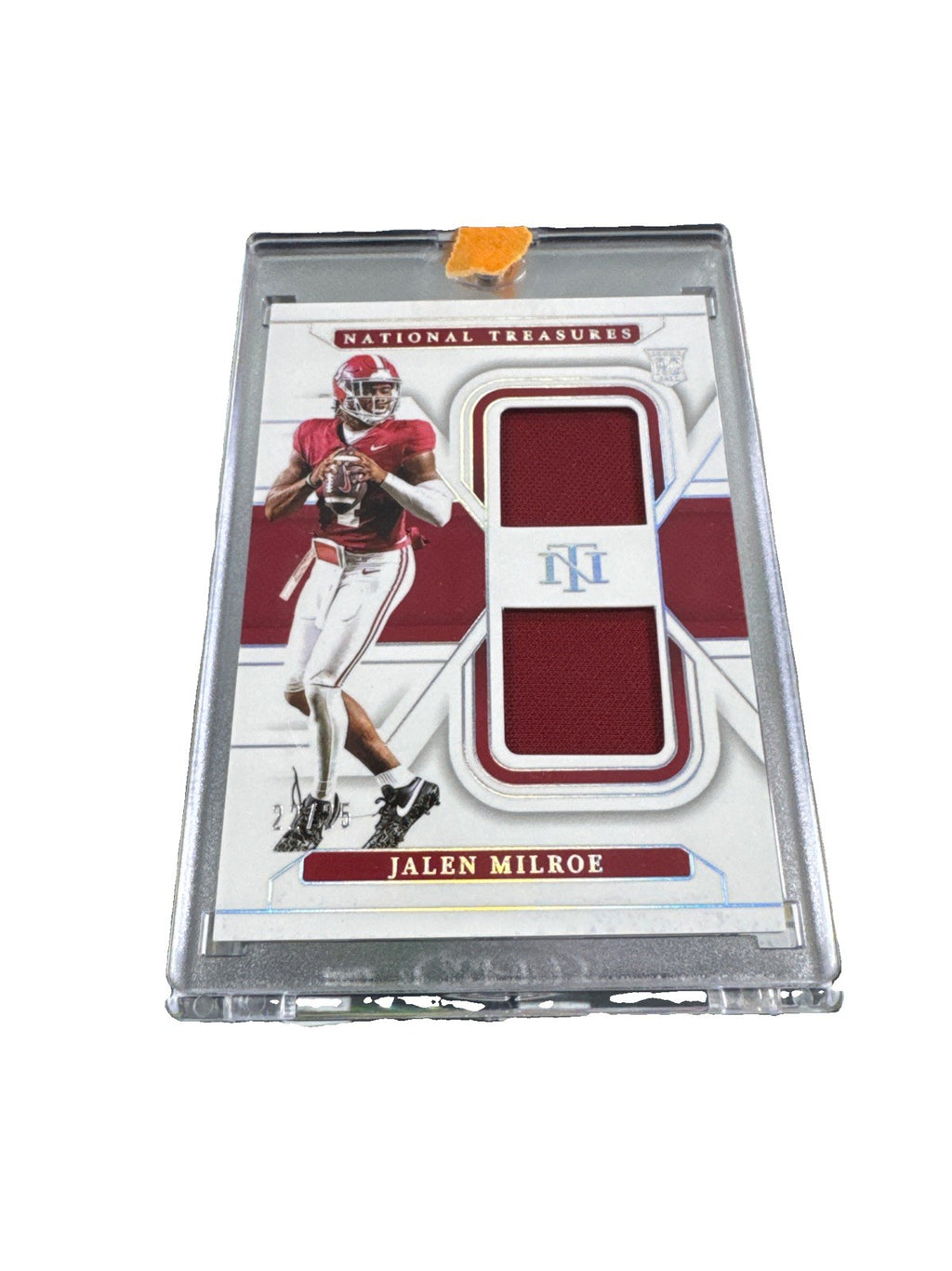2025 Jalen Milroe /25 National Treasures Duel Patch