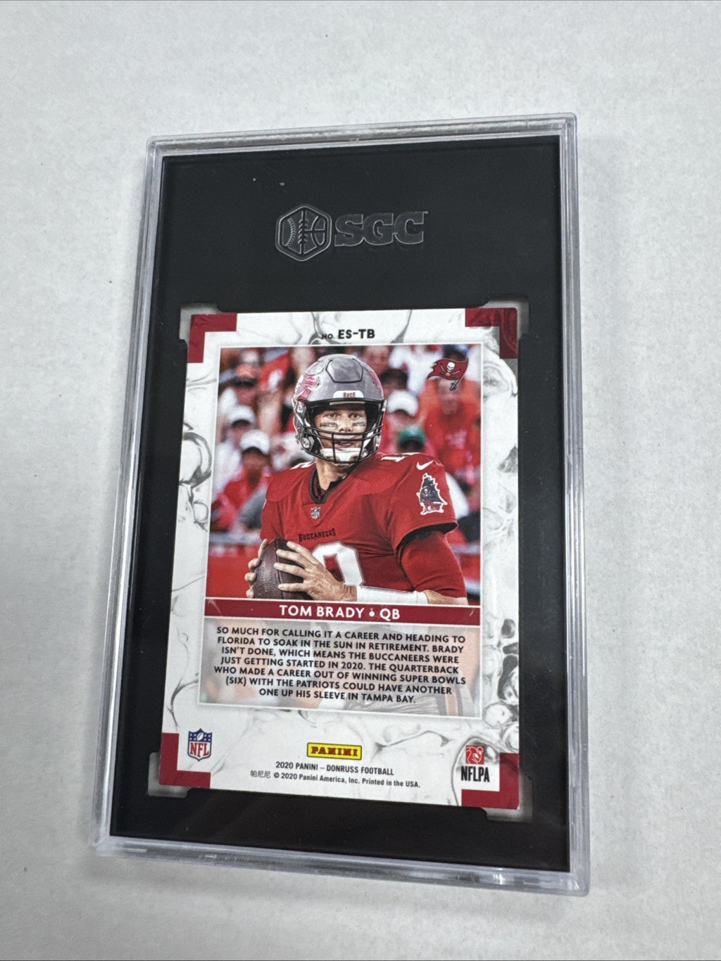 2020 Panini Donruss - The Elite Series Tom Brady #ES-TB SGC 9
