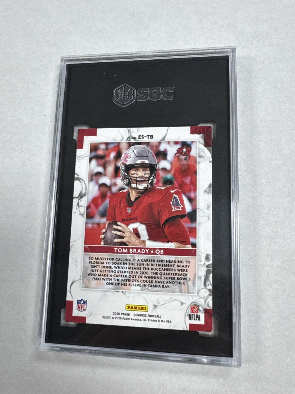 2020 Panini Donruss - The Elite Series Tom Brady #ES-TB SGC 9