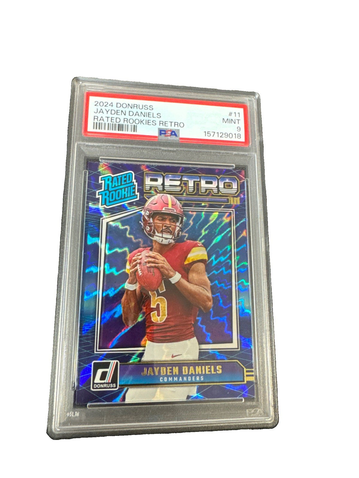 2024 Panini Donruss - Rated Rookie Retro Jayden Daniels #11 (RC) PSA 9