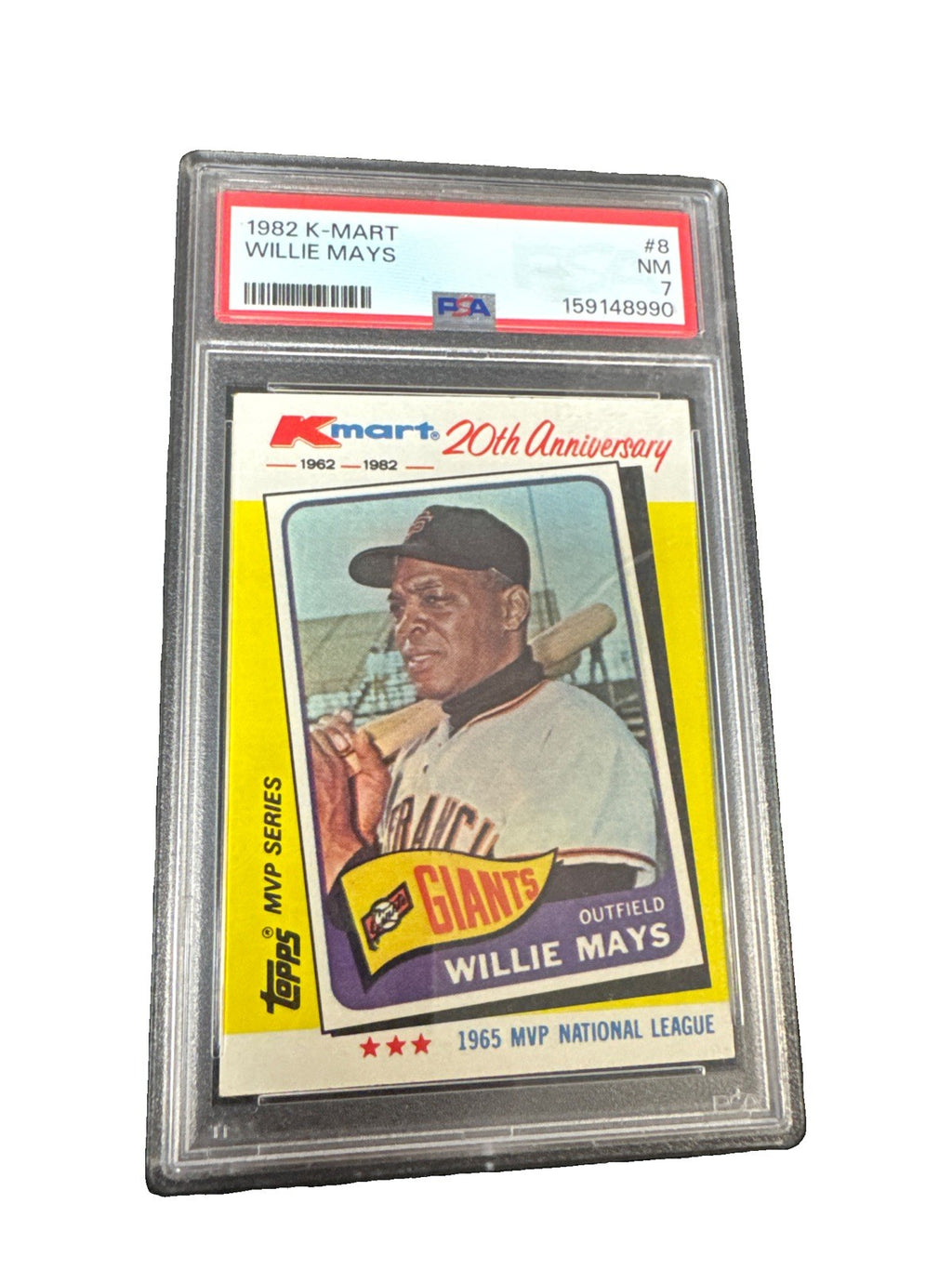 1982 Topps Kmart MVP Series - Willie Mays #8 PSA 7