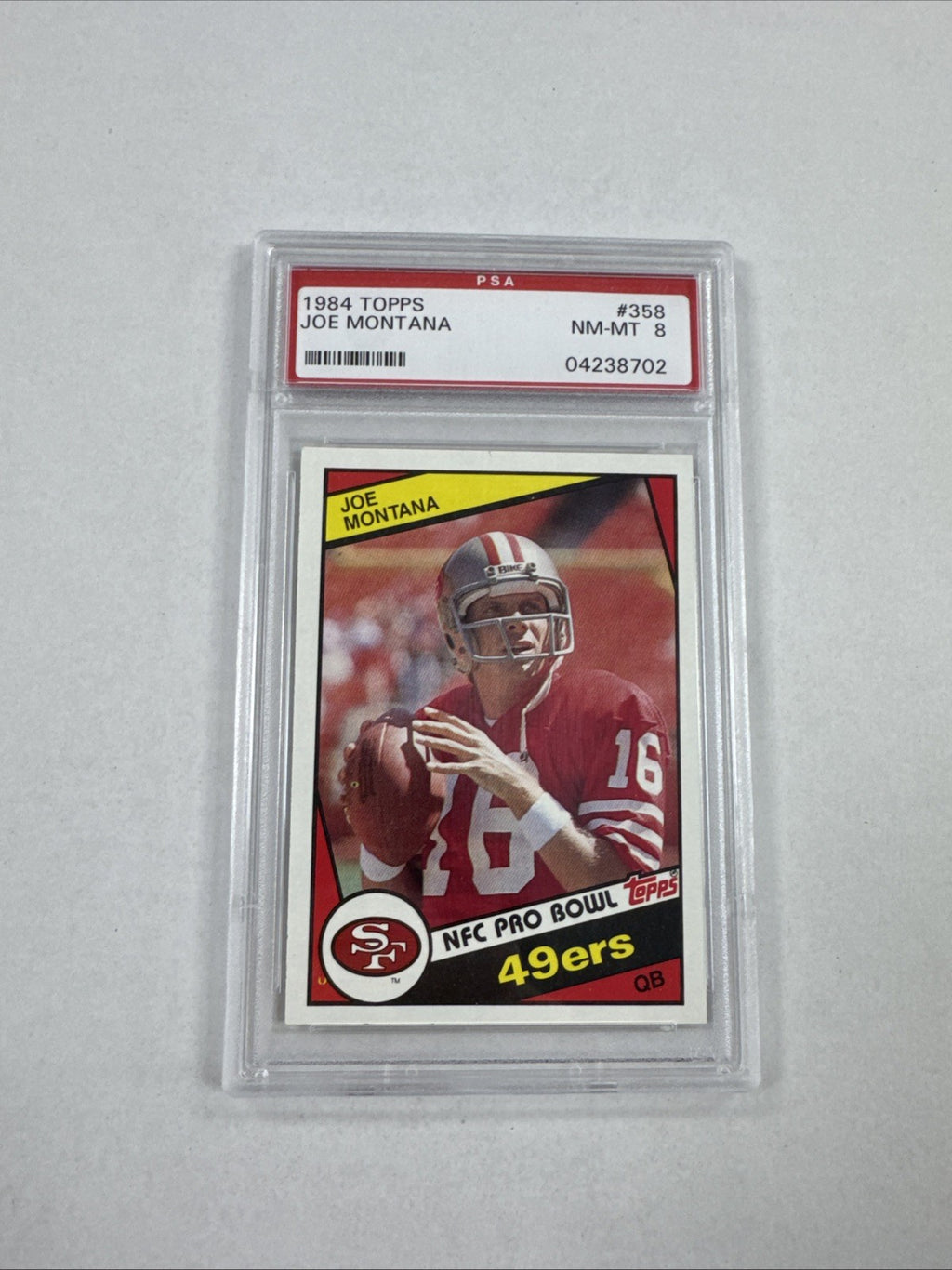 1984 Topps - Joe Montana #358 PSA 8