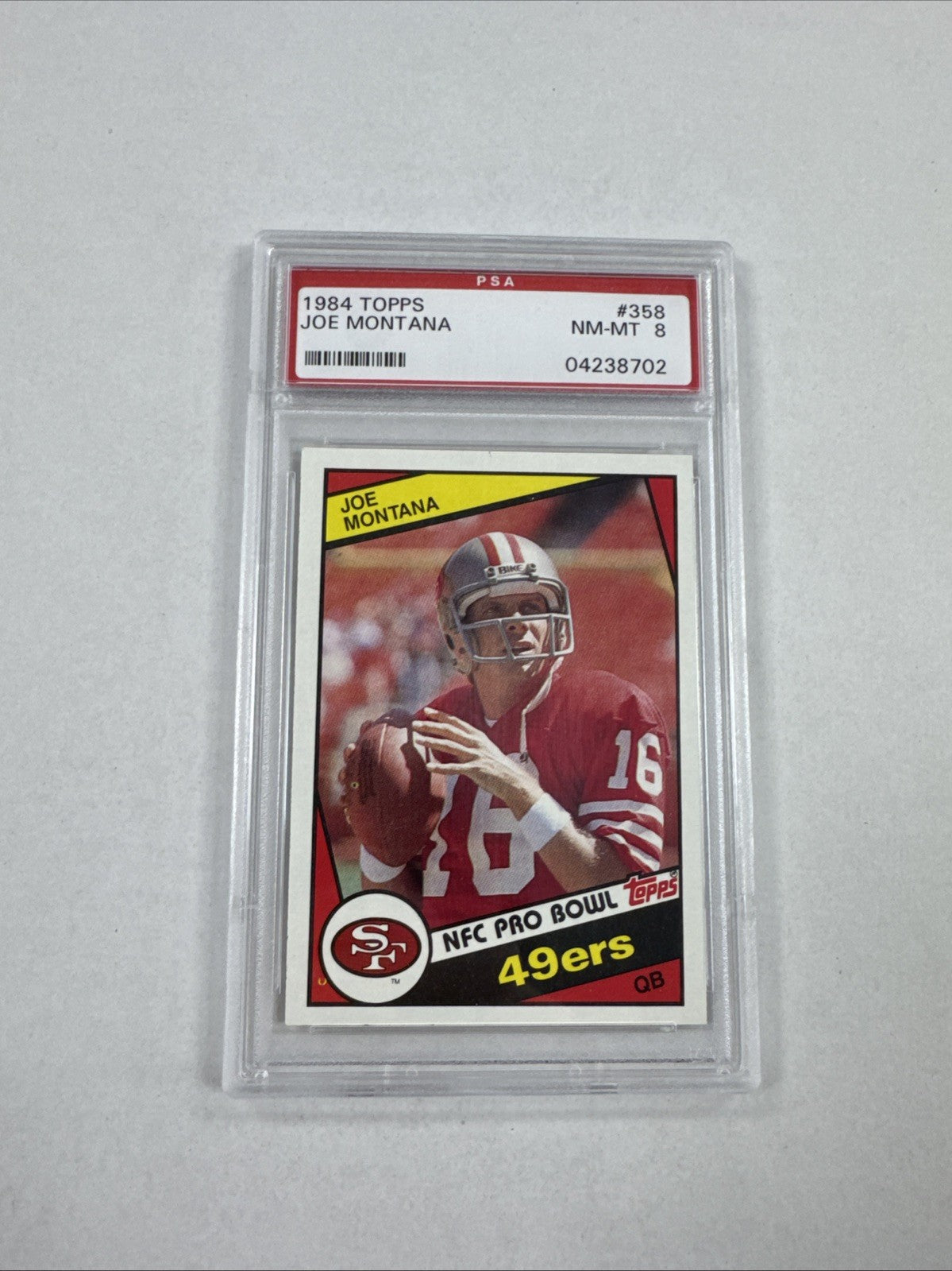 1984 Topps - Joe Montana #358 PSA 8