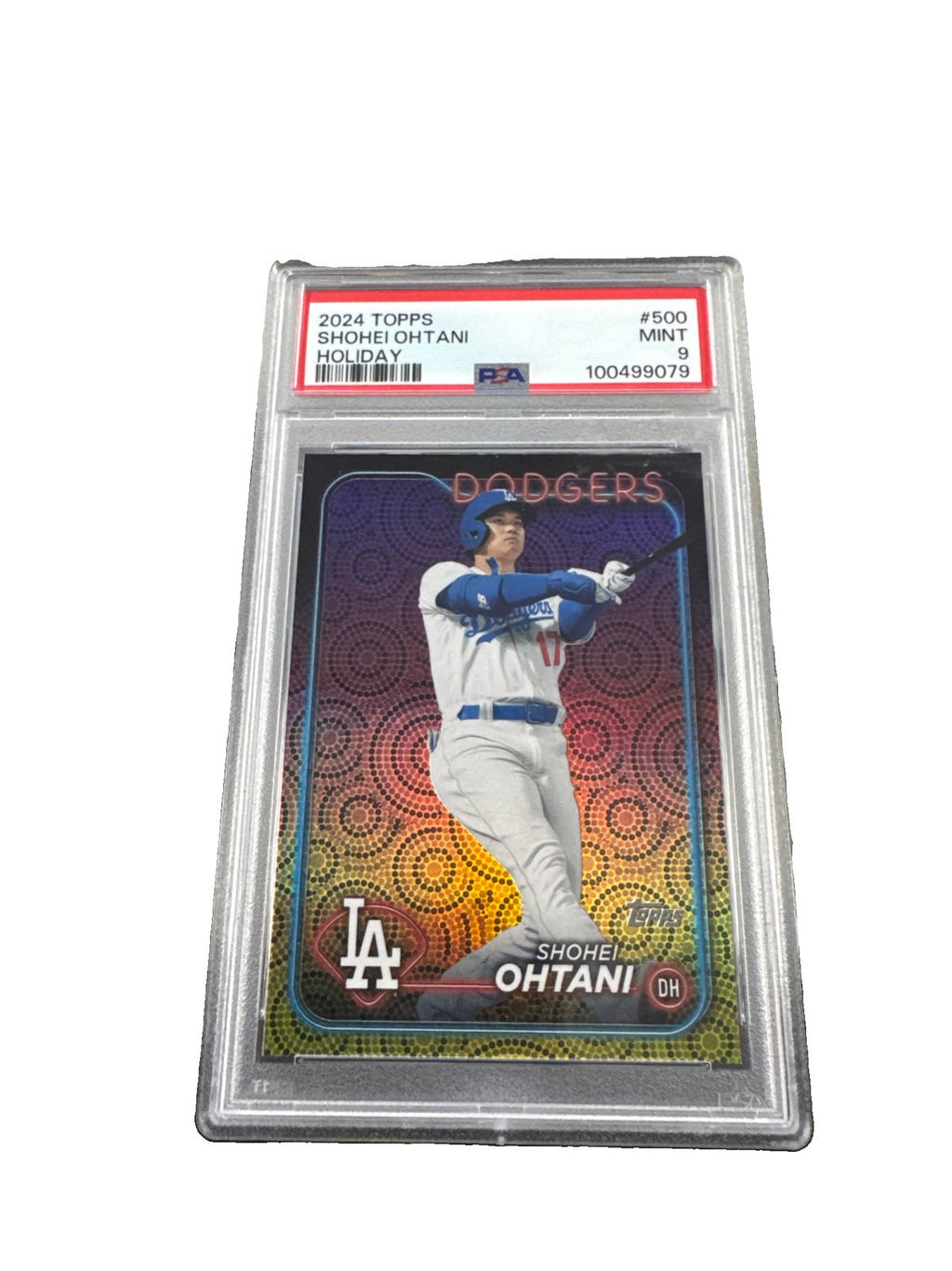 2024 Topps Shohei Ohtani Holiday Parallel Foil PSA 9
