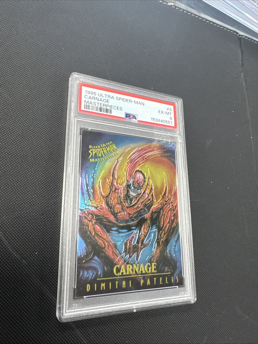 1995 Fleer Ultra Spider-Man #3 Carnage Masterpieces PSA 6