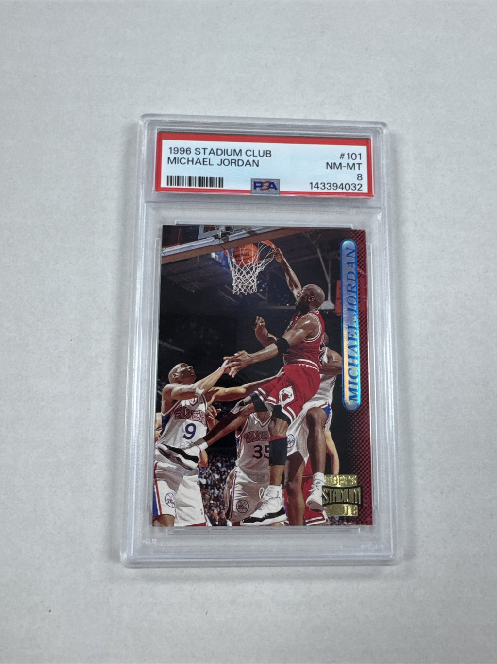 1996-97 Topps Stadium Club - Michael Jordan #101 PSA 8