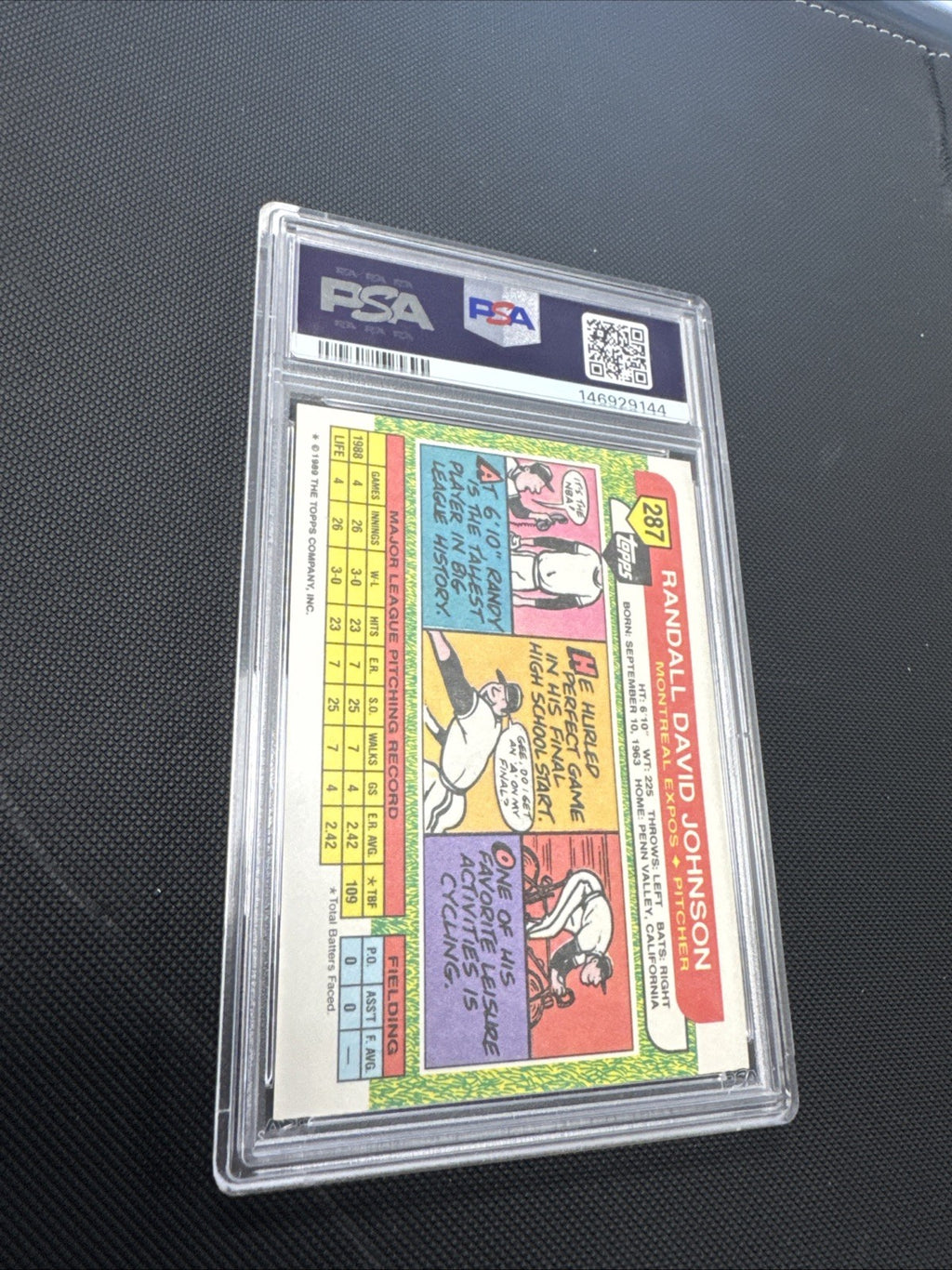 1989 Topps Big - Randy Johnson #287 (RC) PSA 8