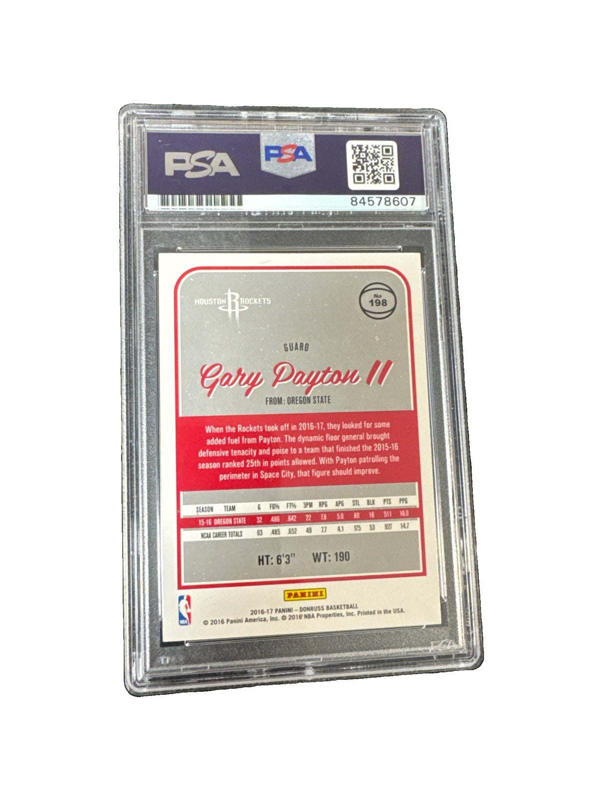 2016-17 Donruss Gary Payton II PSA/DNA Certified Authentic Auto