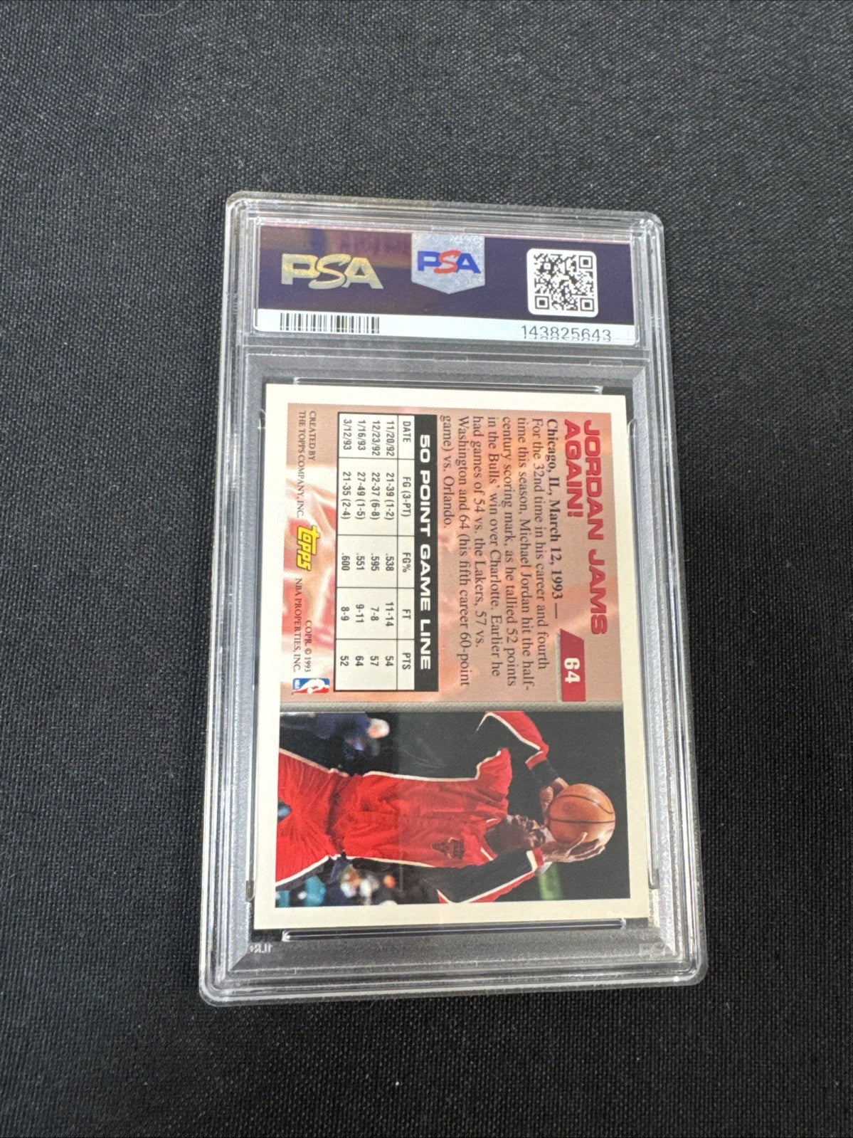 1993-94 Topps - Michael Jordan #64 Gold PSA 6
