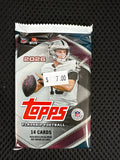 Topps Flashship football single pack