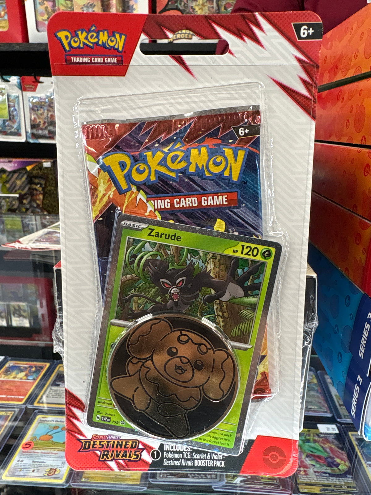 Pokémon Destined Rivals Zarude blister pack