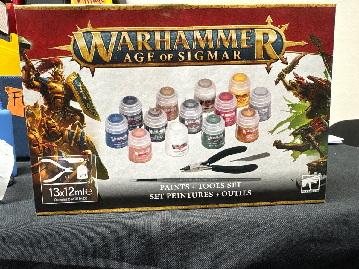 Warhammer Age of Sigmar Paint + tools set Set Peintures + Outils