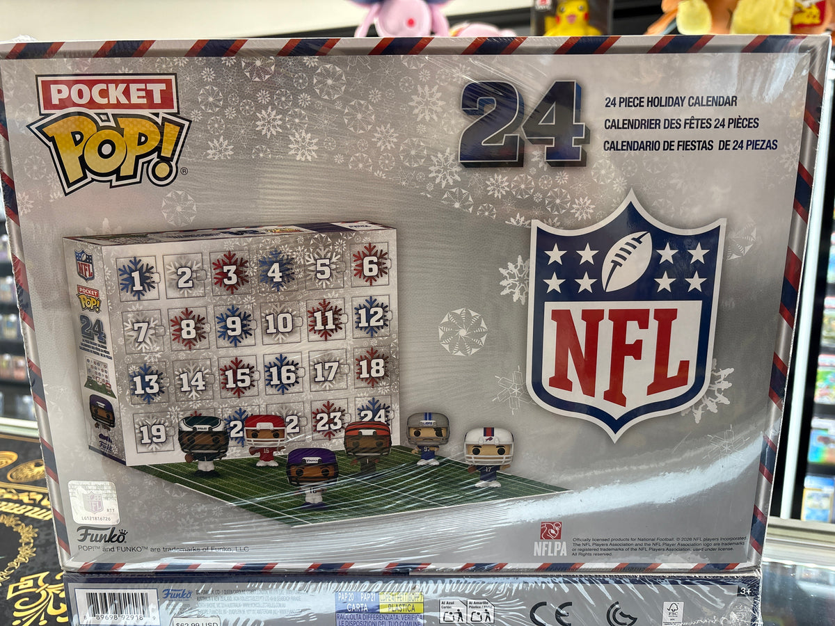 NFL Pocket POP 24 piece Holiday Calender