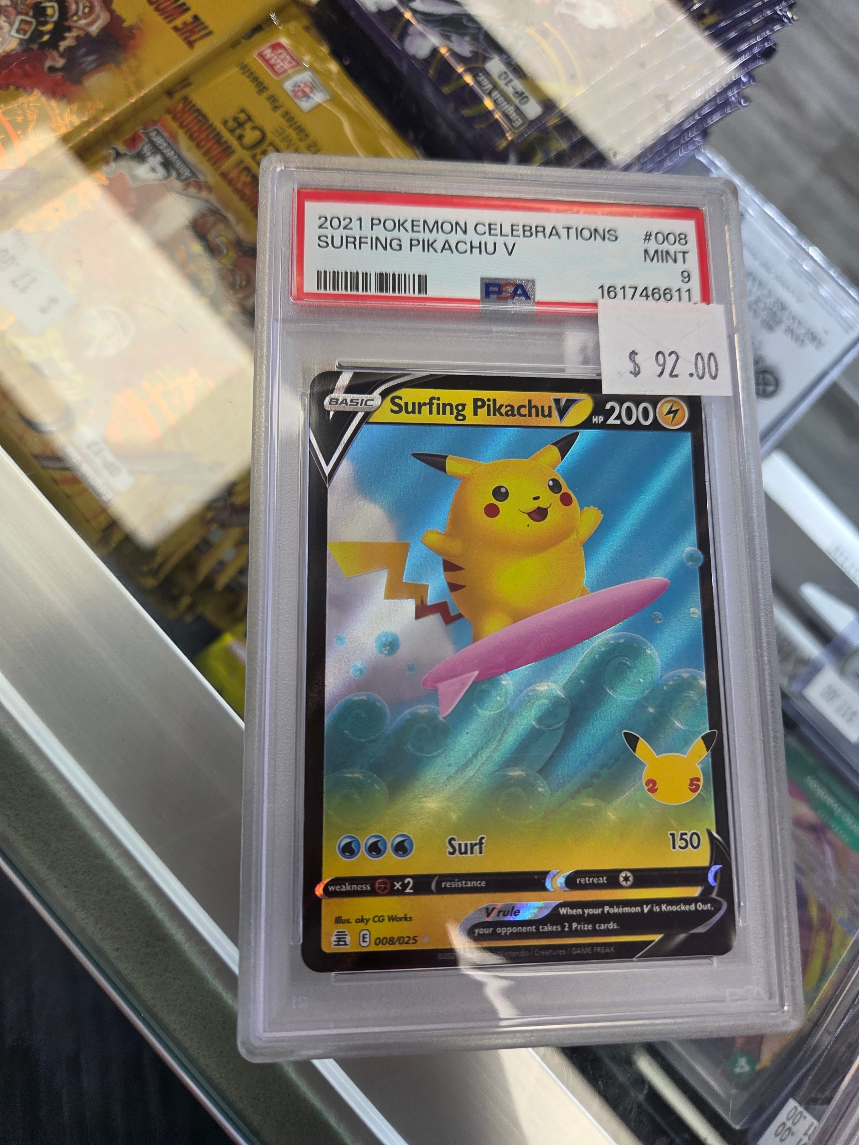 2021 POKÉMON CELEBRATIONS SURFING PIKACHU V