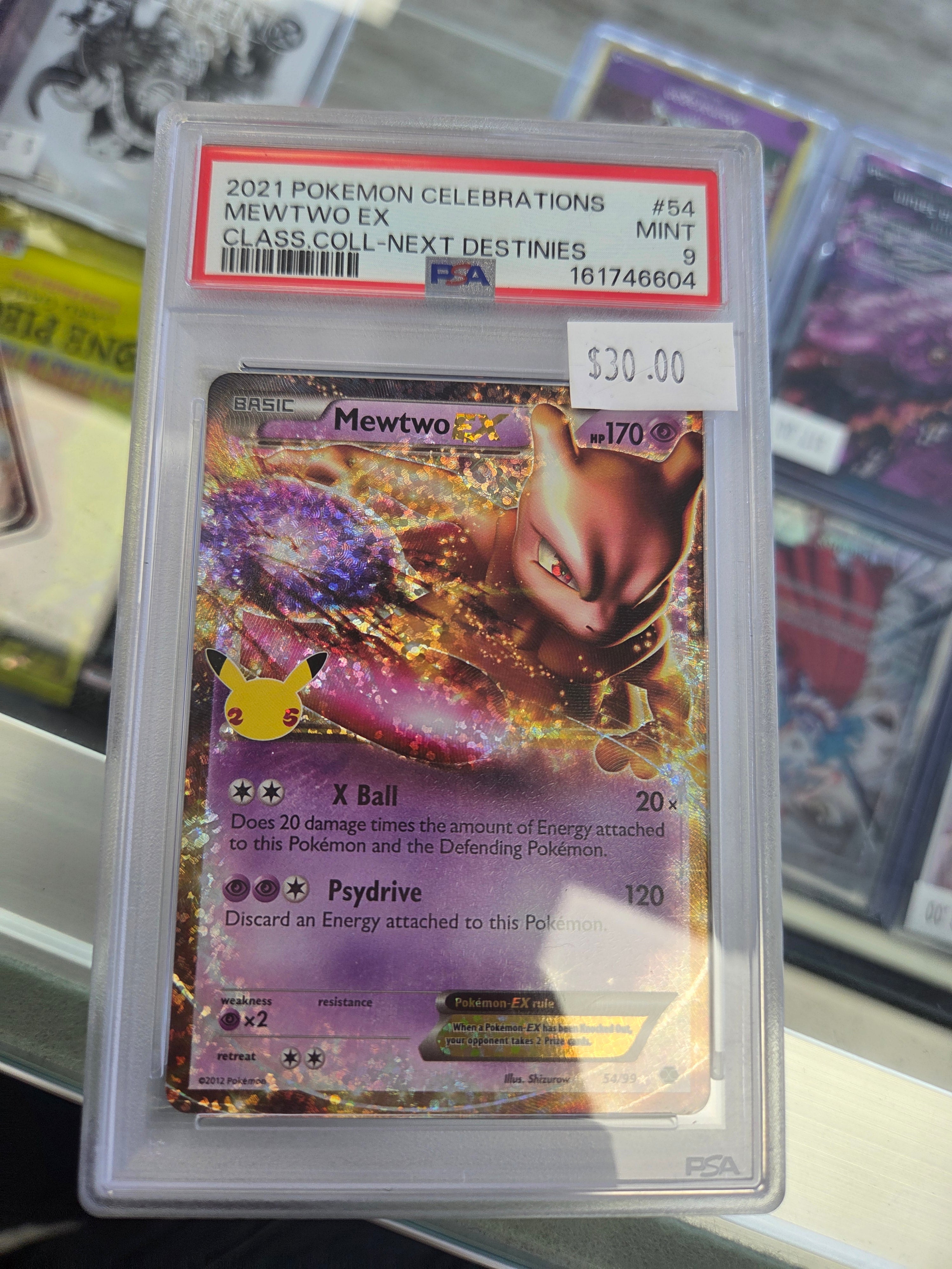 2021 POKÉMON CELEBRATIONS MEWTWO EX CLASS. COLL - NEXT DESTINIES
