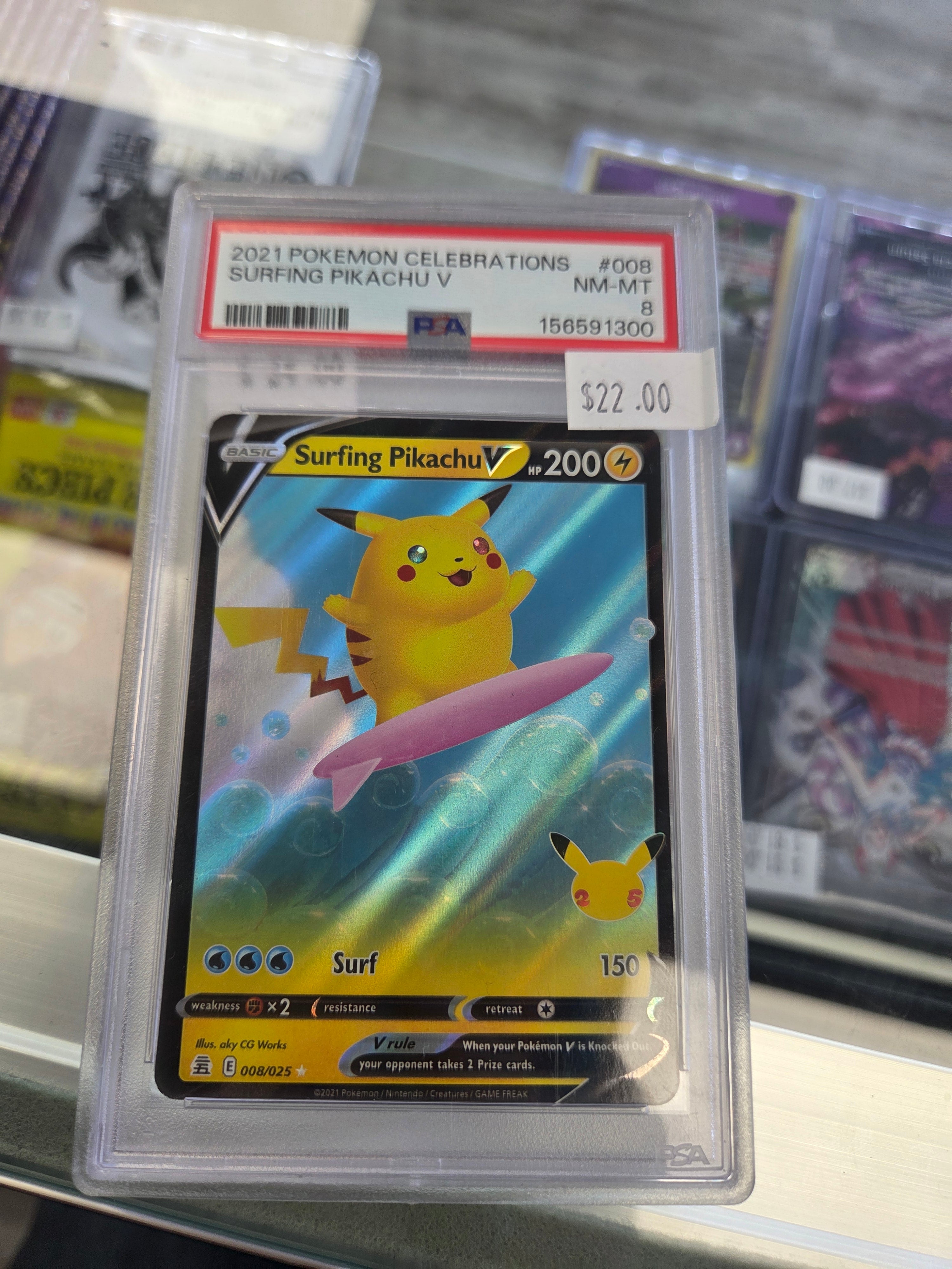 2021 POKÉMON CELEBRATIONS SURFING PIKACHU V