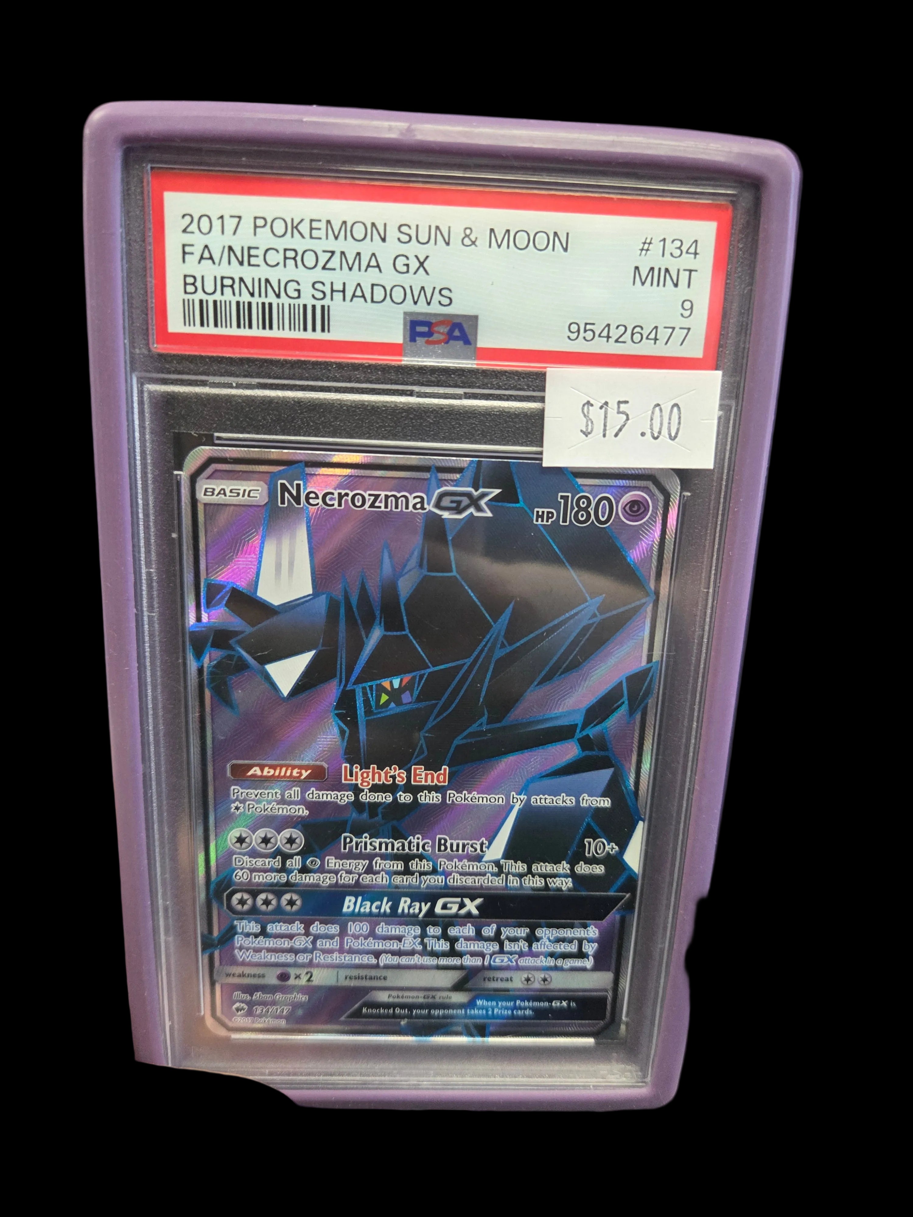 2017 Pokémon Sun & MOON FA / NECROZMA GX BURNING SHADOWS