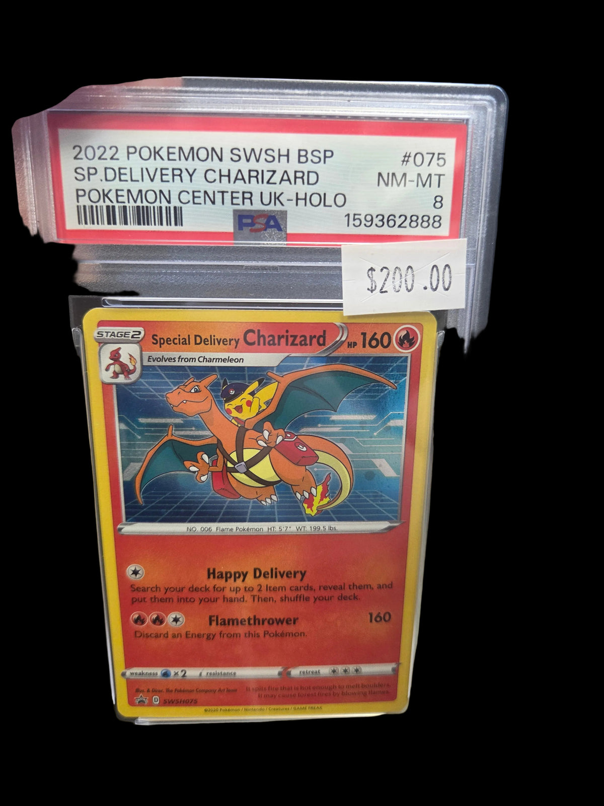 2022 Pokémon swsh bsp sp. Delivery Charizard Pokémon center uk- holo
