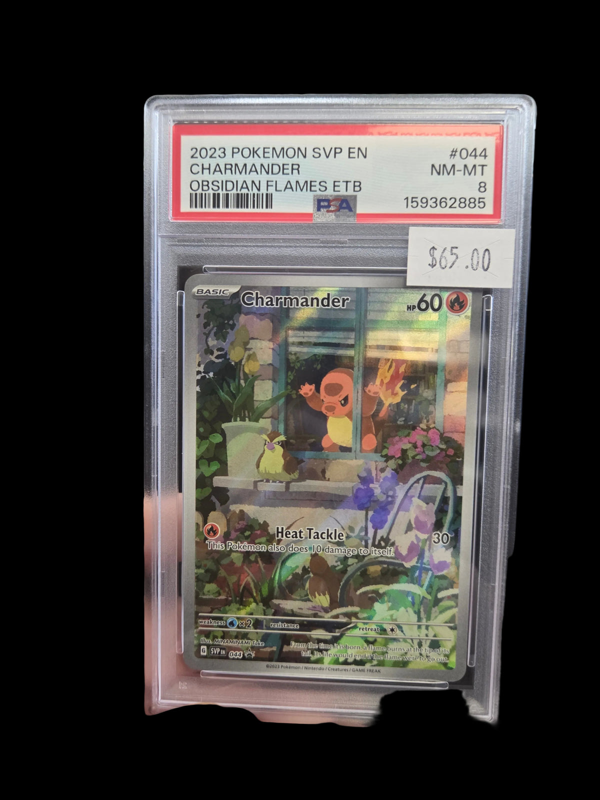2023 pokemon svp en charmander obsidian flames etb