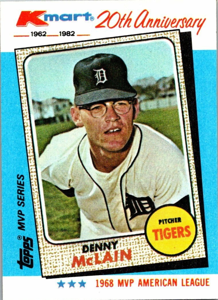 1982 Topps Kmart MVP Series - Denny McLain #13 PSA 6