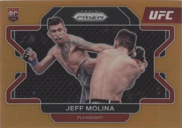 2022 Panini Prizm UFC - Jeff Molina #53 Orange Prizm /99 (RC) PSA 9