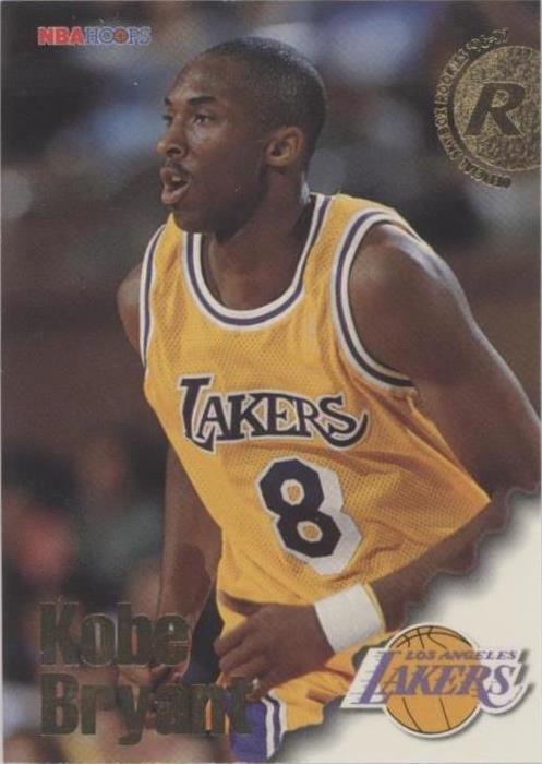 1996-97 NBA Hoops - Rookies Kobe Bryant #281 (RC) PSA 8
