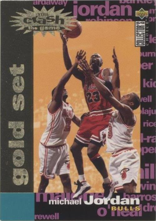 1995-96 Upper Deck Collector's Choice - Crash the Game Michael Jordan PSA 6