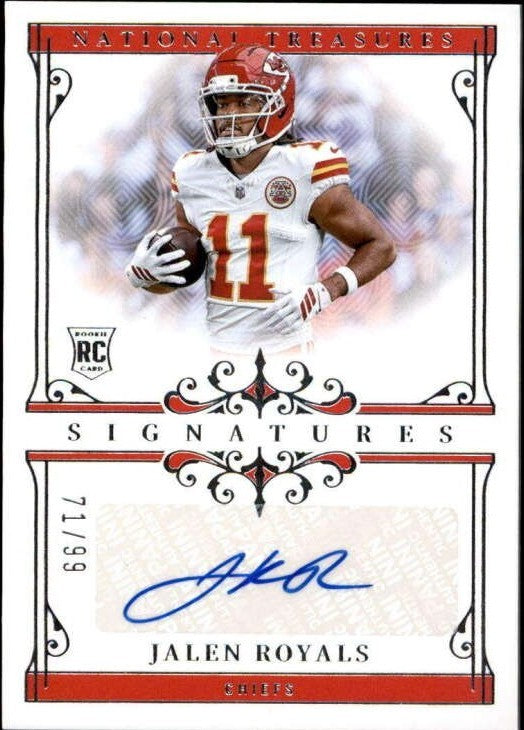 2025 Panini National Treasures - Signatures Jalen Royals #SIG-JRS /99 (AU, RC)