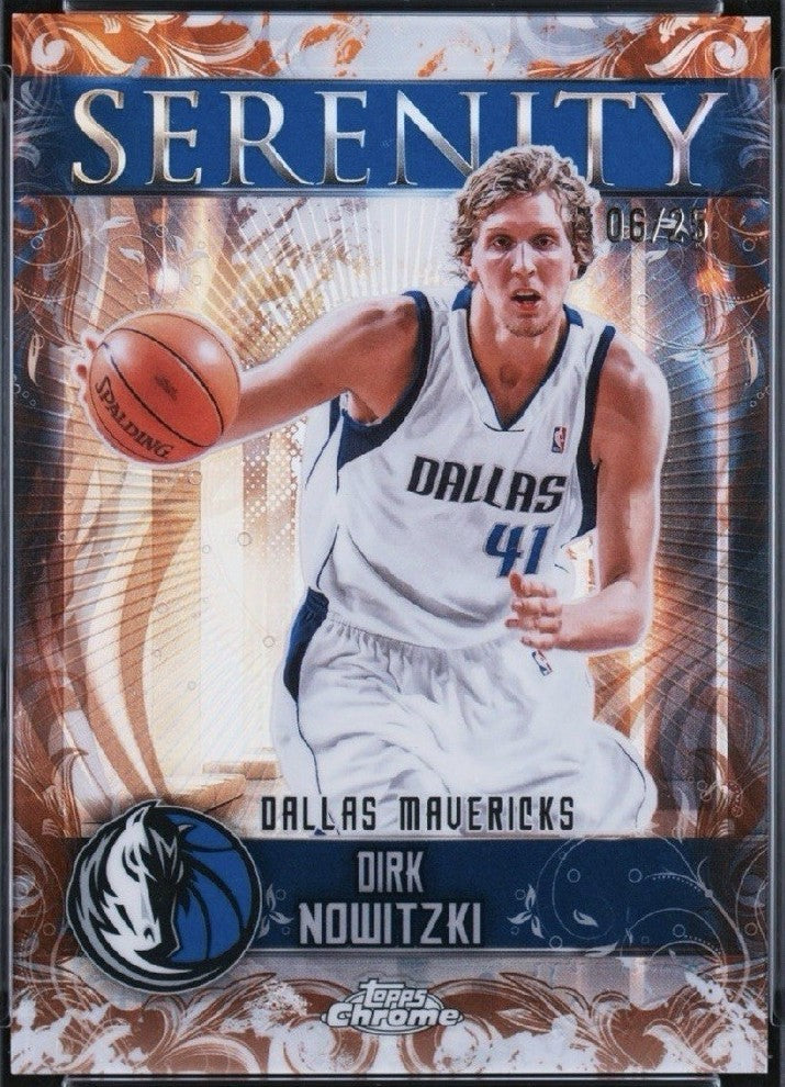 2025-26 Topps Chrome - Serenity Dirk Nowitzki #SY-10 Orange Refractor /25