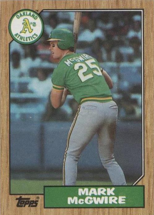 1987 Topps - Mark McGwire #366 PSA 7