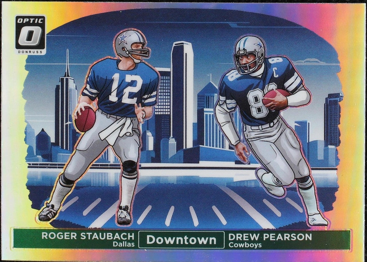 2024 Panini Donruss Optic - Downtown Duos Roger Staubach, Drew Pearson #12