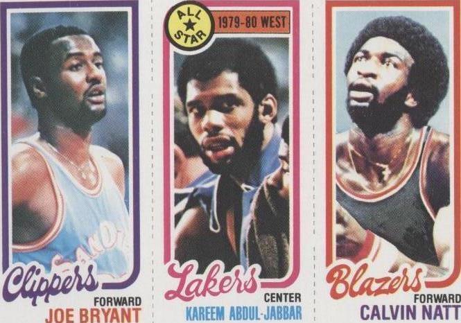 1980-81 Topps - Kareem Abdul-Jabbar, Calvin Natt, Joe Bryant #200-8-217 (RC)