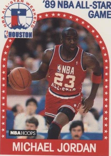 1989-90 NBA Hoops - All-Star Game Michael Jordan #21 PSA 8