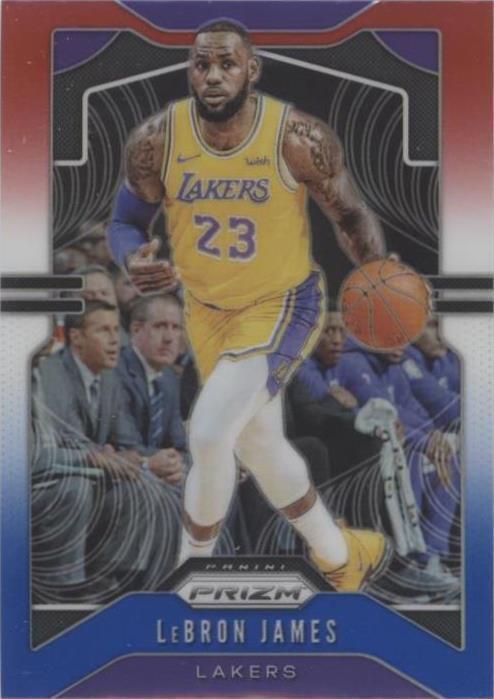 2019-20 Panini Prizm - LeBron James #129 Red White & Blue Prizm