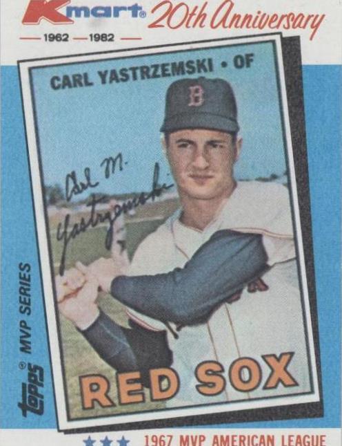 1982 Topps Kmart MVP Series - Carl Yastrzemski #11 PSA 8
