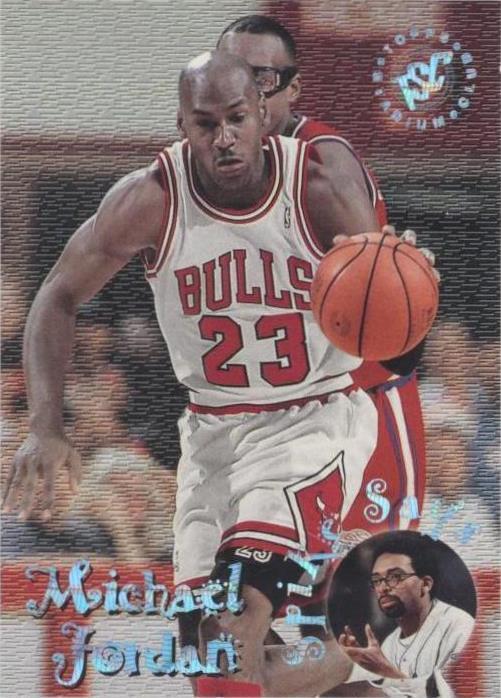 1995-96 Topps Stadium Club - Spike Says Michael Jordan #SS1 PSA 8