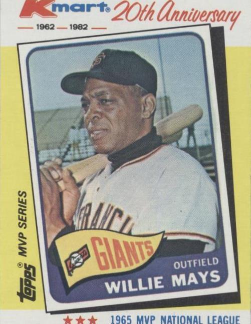 1982 Topps Kmart MVP Series - Willie Mays #8 PSA 7