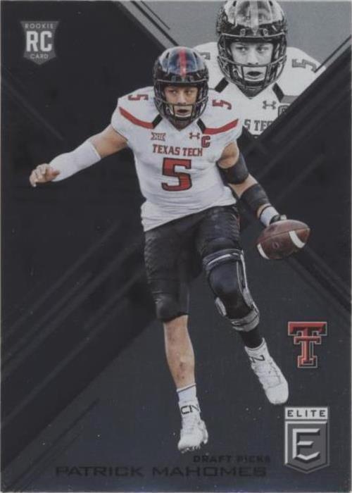 2017 Panini Elite Draft Picks - Draft Picks Patrick Mahomes II #145 (RC) PSA 9