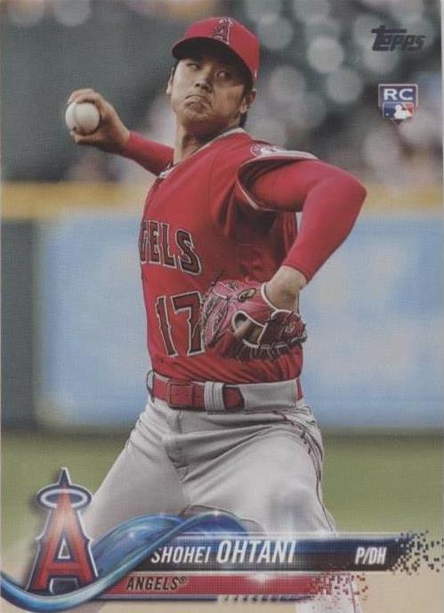2018 Topps Update Series - Shohei Ohtani #US1 Pitching, Red Jersey (RC) PSA 10