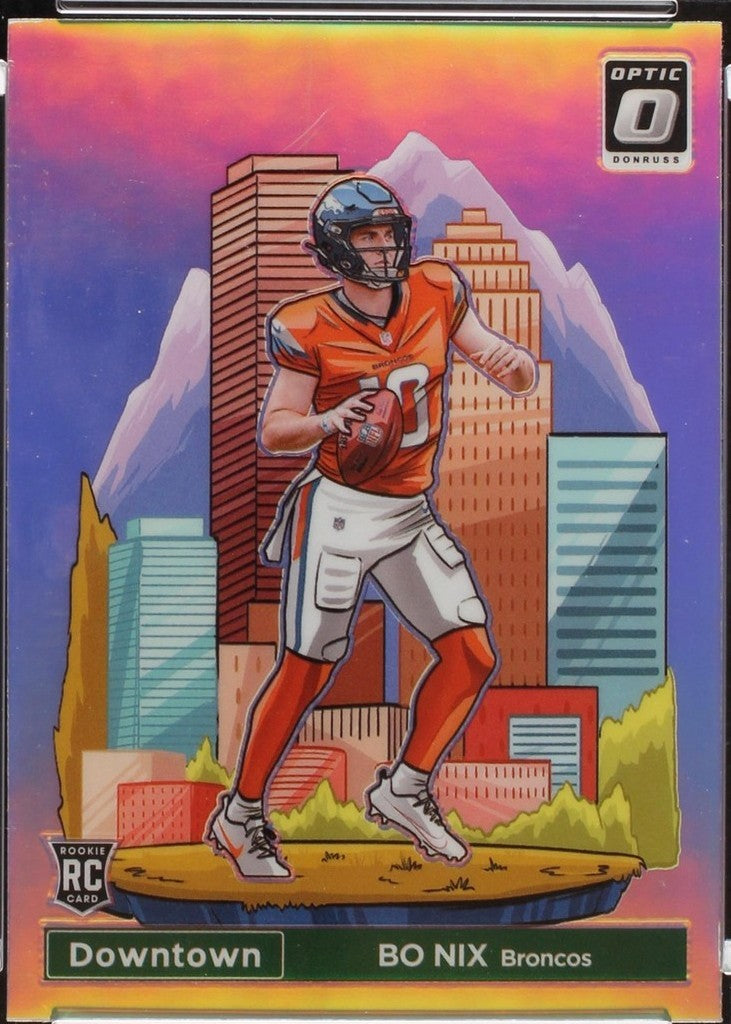 2024 Panini Donruss Optic - Downtown! Bo Nix #19 (RC)