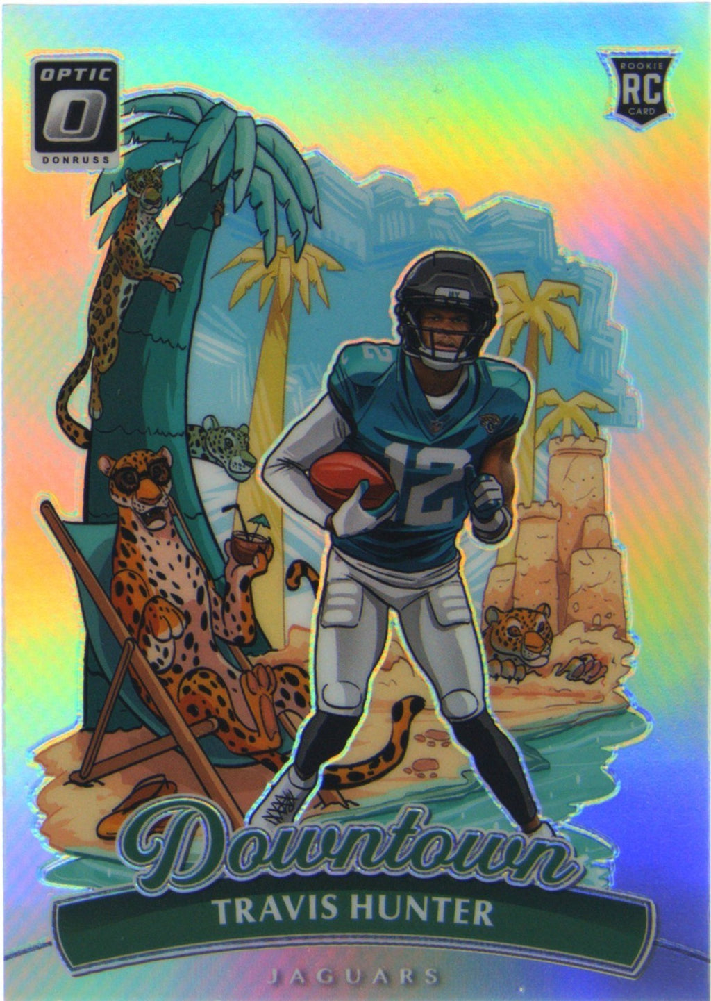 2025 Panini Donruss Optic - Downtown Travis Hunter #13 (RC)